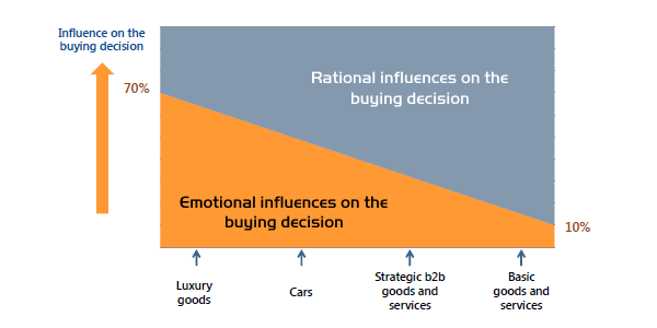 Emotional and rational factors in the buying decision