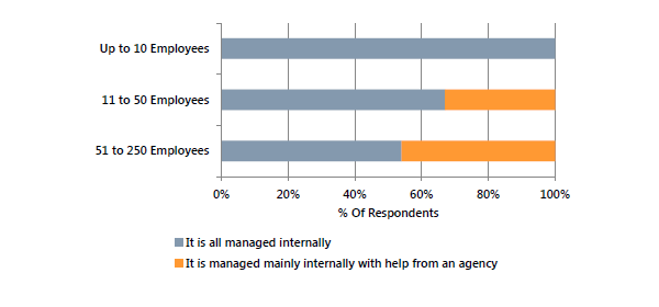 Use of marketing/advertising agencies by SMEs